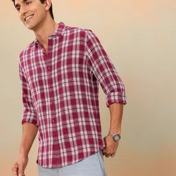 Mast & Harbour Men Checked Pure Cotton Casual Shirt image 4
