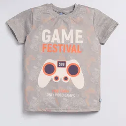 Here&Now X Game Begins Boys Printed T-shirt with Pyjamas image 5
