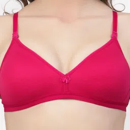 Floret Pack Of Two Solid Seamless Non Padded Transparent Back T-shirt Bras image 2