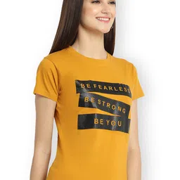 Fabflee Women Multicoloured 3 Printed Applique T-shirt image 2