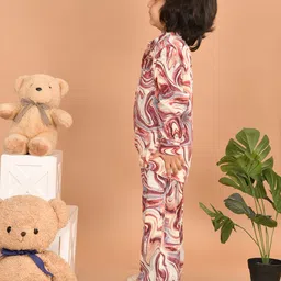 Superminis Boys Printed Shirt Collar Shirt with Trouser image 2