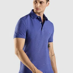 Tommy Hilfiger Men Solid Polo Collar Slim Fit T-shirt image 4