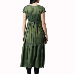 CEE-18 Ethnic Motifs Printed Pure Cotton Maternity Kurti With Zipper image 5