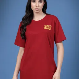 Rigo Printed Drop-Shoulder Sleeves Pure Cotton T-shirt image 5