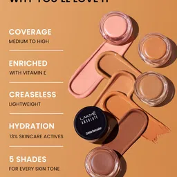 Lakme Unreal Cover Creme Concealer Lightweight & Hydrating, Sand, 3.9g image 2