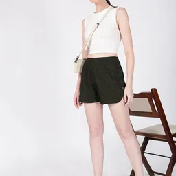 Bene Kleed Women Relaxed Fit Mid-Rise Regular Shorts image 4