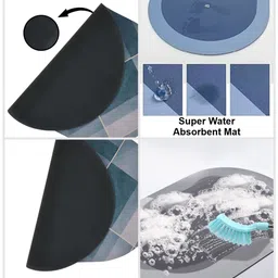 DREAM WEAVERZ Set Of 2 Green 300 GSM Super Absorbent Bath Rugs image 5