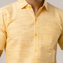 AUZAAI COLLECTION Men Regular Fit Pack of 2 Textured Spread Collar Cotton Casual Shirts image 3