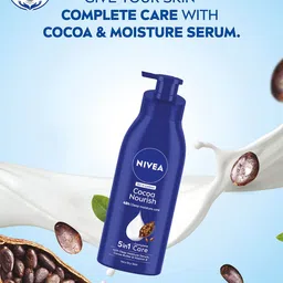 Nivea Unisex Cocoa Nourish 48h Deep Moisturising For Very Dry Skin Body Lotion 400 ml image 3