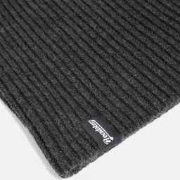 Roadster Unisex Charcoal Grey Solid Beanie image 5