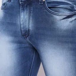 Duke Men Blue Regular Fit Mid-Rise Mildly Distressed Stretchable Jeans image 2