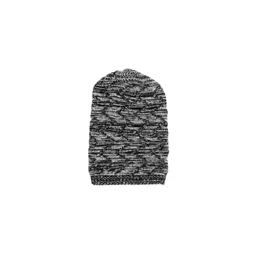 Knotyy Pack of 2 Unisex Black & Grey Colourblocked Beanie image 4