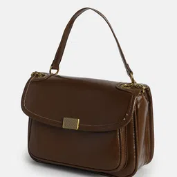 HAUTE SAUCE by Campus Sutra Leather Sling Bag image 3