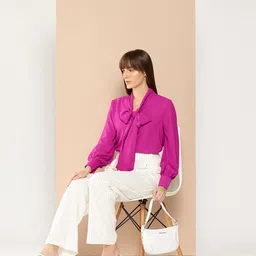 her by invictus Tie-Up Neck Top-image-29