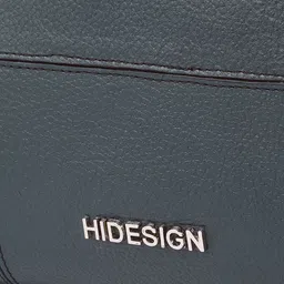 Hidesign Navy Blue Leather Shoulder Bag image 5