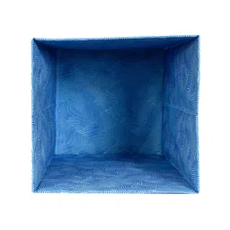 Kuber Industries Blue Leheriya Print Foldable Laundry Bag image 2