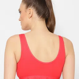 Floret Pack of 3 Solid Non-Wired Non Padded Workout Bra image 4