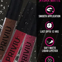 PRIVIU Hydra Matte Liquid Lipstick 4 ml- Apple 54 image 2