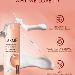 Lakme Unisex Peach Milk SPF 24 Moisturiser 60 ml image 5