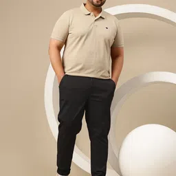 Sztori Men Plus Size Textured Regular Fit Chinos image 4