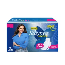 Stayfree Secure Cottony XL Wings Sanitary Napkins - 18 pads image 5
