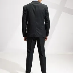 INVICTUS Notched Lapel Collar Single-Breasted Slim Fit 2 Piece Formal Suits image 2