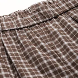 Popnetic Checked High-Rise Pleated Cargos image 5