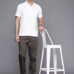 Louis Philippe Polo Collar Pure Cotton T-shirt image 2