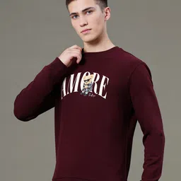 Red Tape Men Graphic Print Cotton Sweatshirt image 5