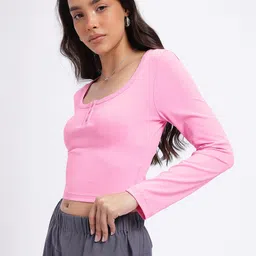glitchez Pastel Dreams Scoop Neck Crop Top image 5