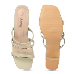 DressBerry Textured Party Block Sandals image 5