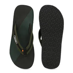 HIROLAS Men Black Solid Thong Flip-Flops image 5