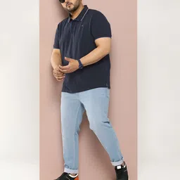 Sztori Men Plus Size Polo Collar Regular Fit T-shirt image 5