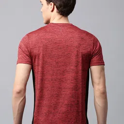 HRX by Hrithik Roshan Men Red Advanced Rapid Dry Round Neck T-shirt image 2