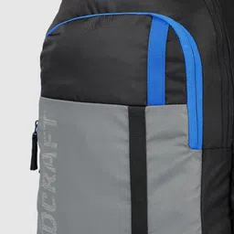 Wildcraft Unisex Black & Grey Brand Logo Lunar Plus Backpack image 4