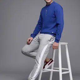 Allen Solly Sport Men Blue Typography Printed Sweatshirt image 5