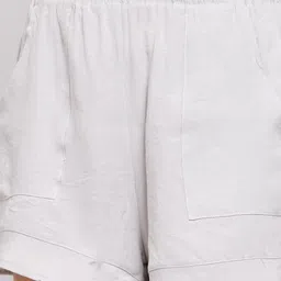 iki chic Women Grey Solid Regular Fit Sports Shorts image 2