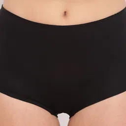 BASIICS by La Intimo Women Pack Of 3 Black Solid Boyshorts BS11B3G0W0 image 3