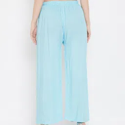 Clora Creation Women Pack Of 3 Multicoloured Knitted Straight Palazzos image 3