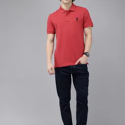 U.S. Polo Assn. Polo Collar Pure Cotton Slim Fit T-shirt image 5