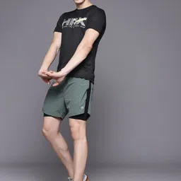 HRX by Hrithik Roshan Men Brand Logo Printed T-shirt image 4