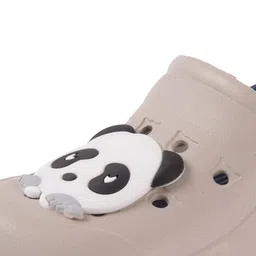 Yellow Bee Boys Grey & Navy Blue Clogs image 5