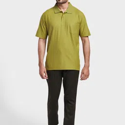 ColorPlus Men Green Chinos Trousers image 5