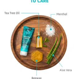 Bombay Shaving Company Men Shaving Cream with Aloe Vera & Menthol Extracts - 100 g image 5