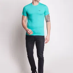 Force NXT Men Solid Round Neck Super Combed Cotton T-Shirt image 4
