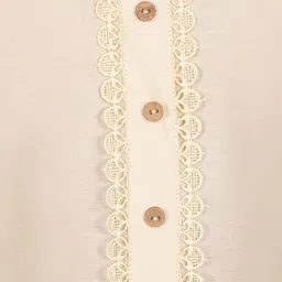 Pehanaava Girls Solid Kurta with Trousers image 4