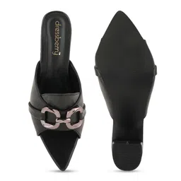 DressBerry Party Block Sandals with Buckles image 5