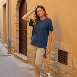 glitchez Drop-Shoulder Sleeves Relaxed Fit T-shirt image 5