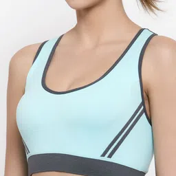 Friskers Pack of 2 Solid Non-Wired Lightly Padded Sports Bras O-3606-07-20-30B image 5