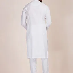 Manyavar Men Printed Pure Cotton Kurta with Pyjamas image 2